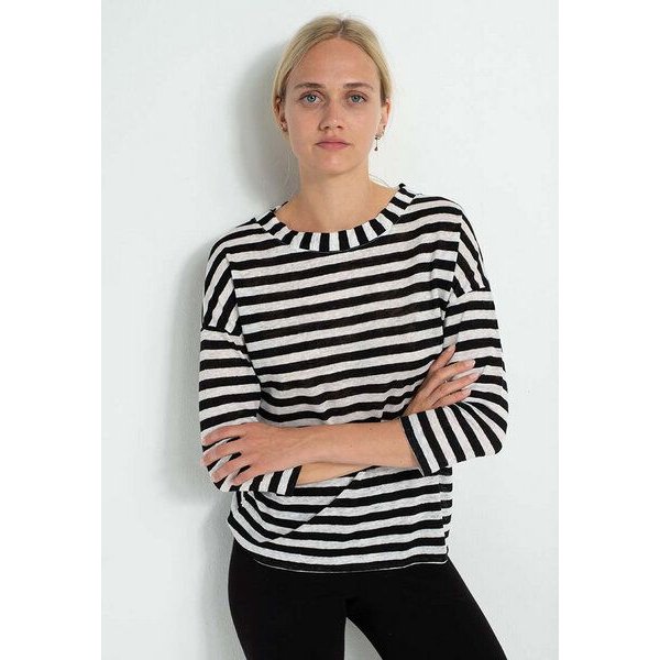 Alma & Lovis Leinenshirt im Regular-Fit aus Leinen | Leinen Ringel Shirt