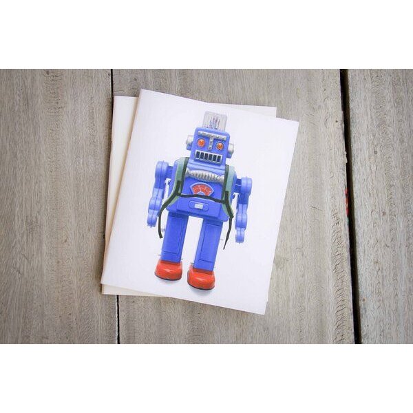 BY COPALA 2er Notizbuch mit vintage Roboter-Motiv