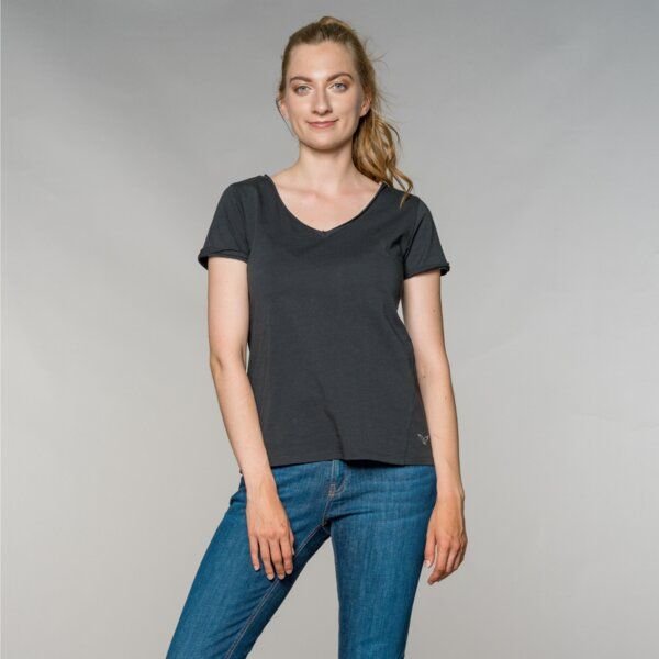 Feuervogl fv-Ame:lie | T-Shirt | V-Neck | Open hem
