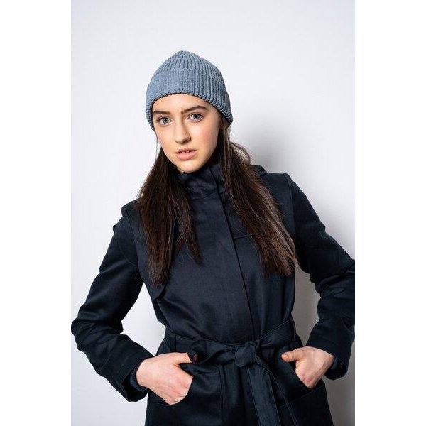 ein garten Studios kurze Strickmütze / recycelte Biobaumwolle + Tencel / vegan