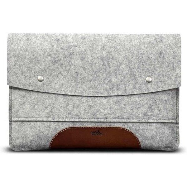 Pack & Smooch Macbook Pro13/Air13 (M5 Max.) und NEO (2026) Hülle Hampshire 100% Wollfilz, Naturleder