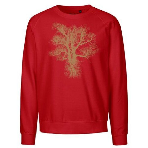 Peaces.bio - handbedruckte Biomode Bio Damen Sweatshirt Loose Fit Chestnut