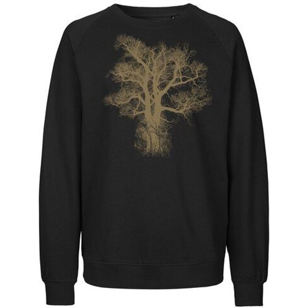 Peaces.bio - handbedruckte Biomode Bio Damen Sweatshirt Loose Fit Chestnut