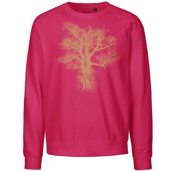 Peaces.bio - handbedruckte Biomode Bio Damen Sweatshirt Loose Fit Chestnut