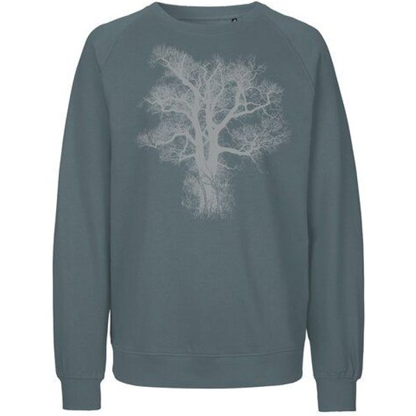 Peaces.bio - handbedruckte Biomode Bio Damen Sweatshirt Loose Fit Chestnut