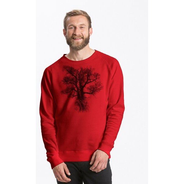 Peaces.bio - handbedruckte Biomode Bio Herren-Sweatshirt Chestnut