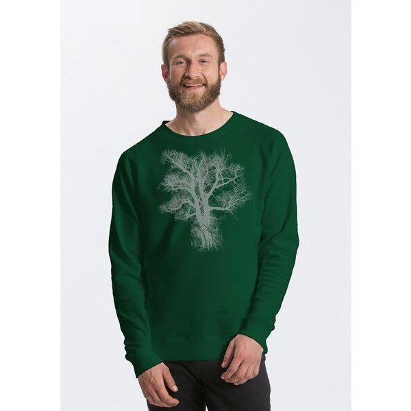 Peaces.bio - handbedruckte Biomode Bio Herren-Sweatshirt Chestnut