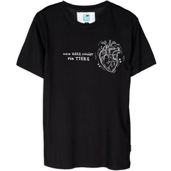 GARY MASH T-Shirt Herz für Tiere aus Bio-Baumwolle