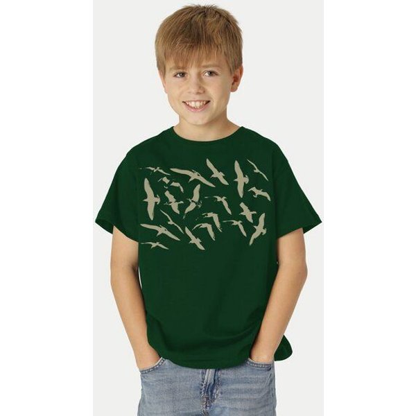 Peaces.bio - handbedruckte Biomode Bio-Kinder T-Shirt Möwen