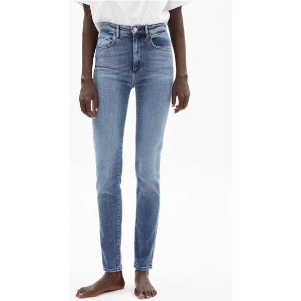 ARMEDANGELS INGAA - Damen Skinny Leg High Waist aus Bio-Baumwoll Mix