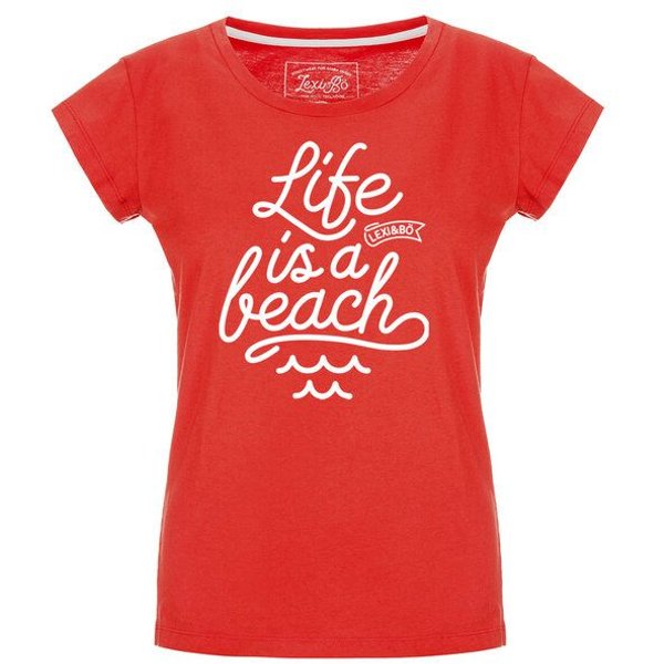 Lexi&Bö Life is a beach T-Shirt Damen