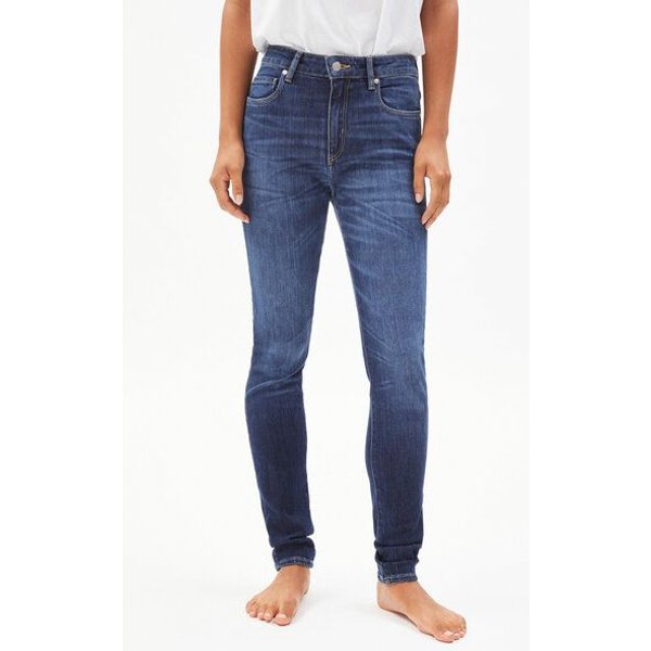 ARMEDANGELS TILLAA - Damen Jeans Skinny Leg Mid Waist Bio-Baumwoll Mix X-Stretch