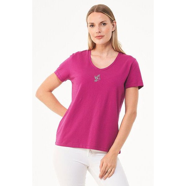 ORGANICATION T-Shirt aus Bio-Baumwolle mit Stickerei