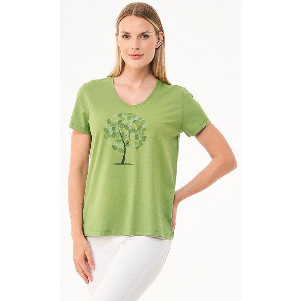 ORGANICATION T-Shirt aus Bio-Baumwolle mit Baum-Print