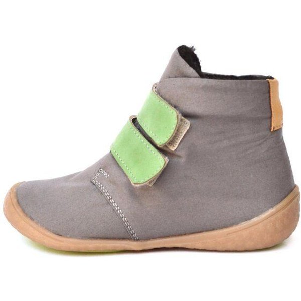 SORBAS Kids One vegane Kinderschuhe Grey + Green / Yellow