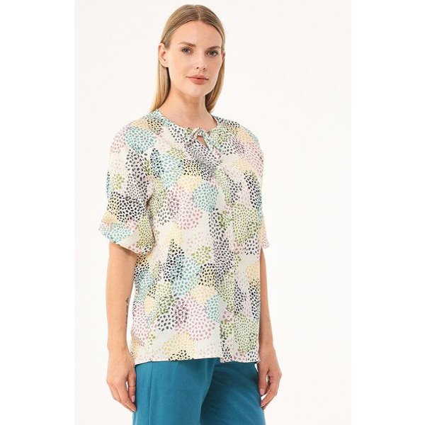 ORGANICATION Bluse aus TENCEL Lyocell mit Allover-Print