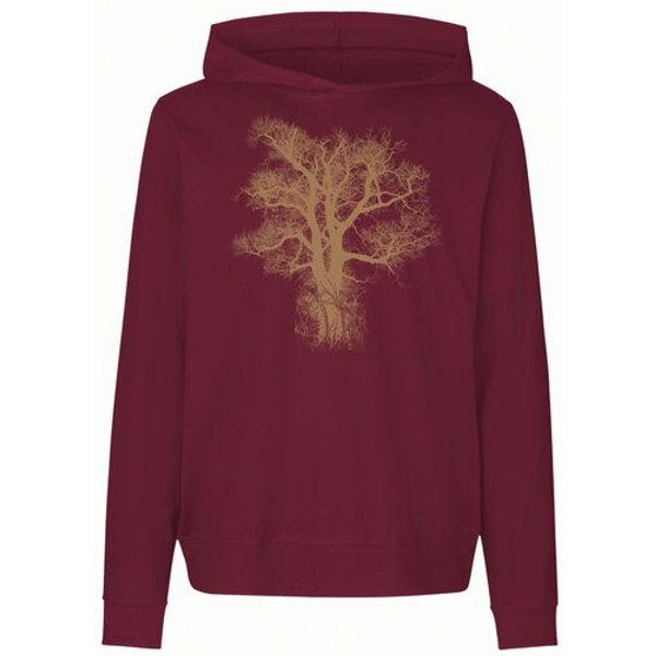 Peaces.bio - handbedruckte Biomode Damen Jersey-Hoodie Chestnut