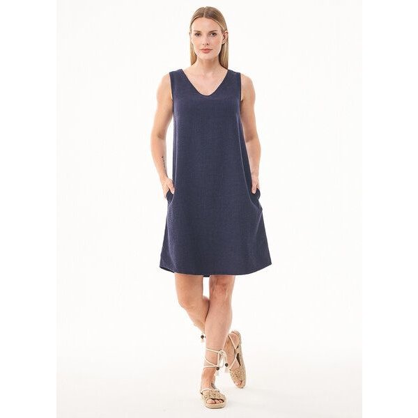 ORGANICATION Kleid aus Bio-Baumwolle und Leinen