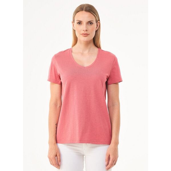 ORGANICATION Damen Basic T-Shirt aus Bio-Baumwolle mit V-Ausschnitt