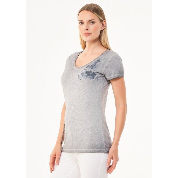 ORGANICATION Cold Pigment Dyed T-Shirt aus Bio-Baumwolle mit Print