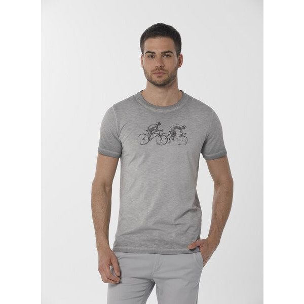ORGANICATION Cold Pigment Dyed T-Shirt aus Bio-Baumwolle mit Print