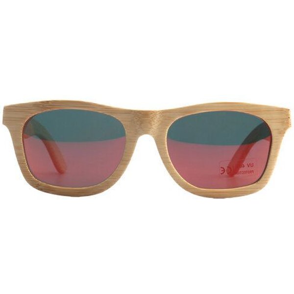 pandoo Bambus Sonnenbrille Unisex | polarisiert & UV400 | Blau | Türkis | Orange