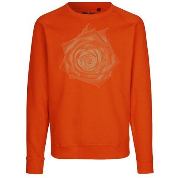 Peaces.bio - handbedruckte Biomode Bio Damen Sweatshirt Loose Fit Rose