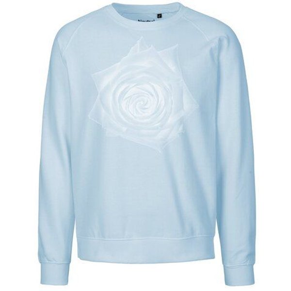 Peaces.bio - handbedruckte Biomode Bio Damen Sweatshirt Loose Fit Rose