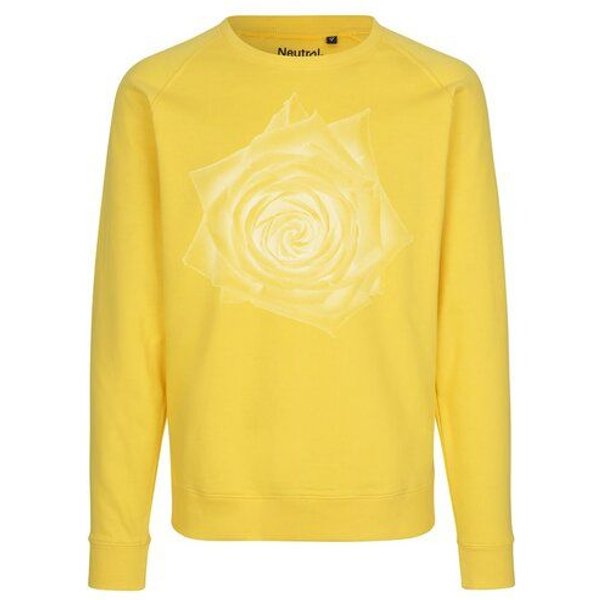 Peaces.bio - handbedruckte Biomode Bio Damen Sweatshirt Loose Fit Rose