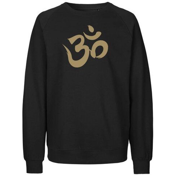 Peaces.bio - handbedruckte Biomode Bio Damen Sweatshirt Loose Fit Om