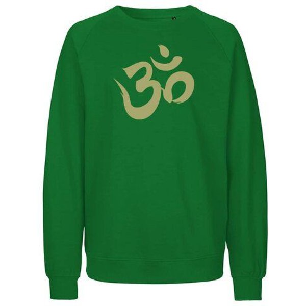 Peaces.bio - handbedruckte Biomode Bio Damen Sweatshirt Loose Fit Om