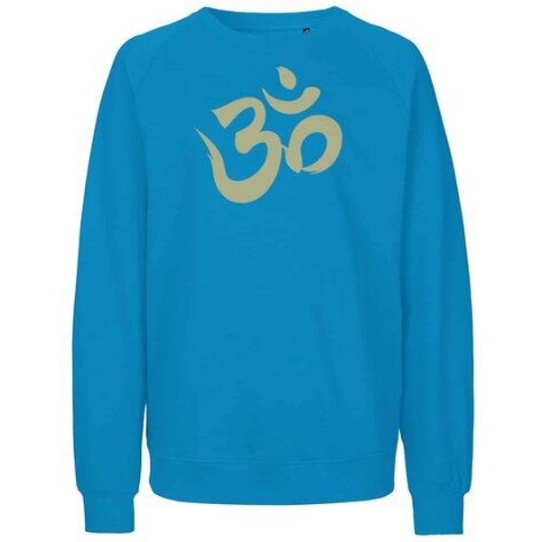Peaces.bio - handbedruckte Biomode Bio Damen Sweatshirt Loose Fit Om