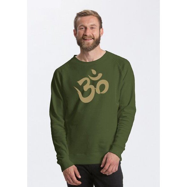 Peaces.bio - handbedruckte Biomode Bio Herren Sweatshirt Om