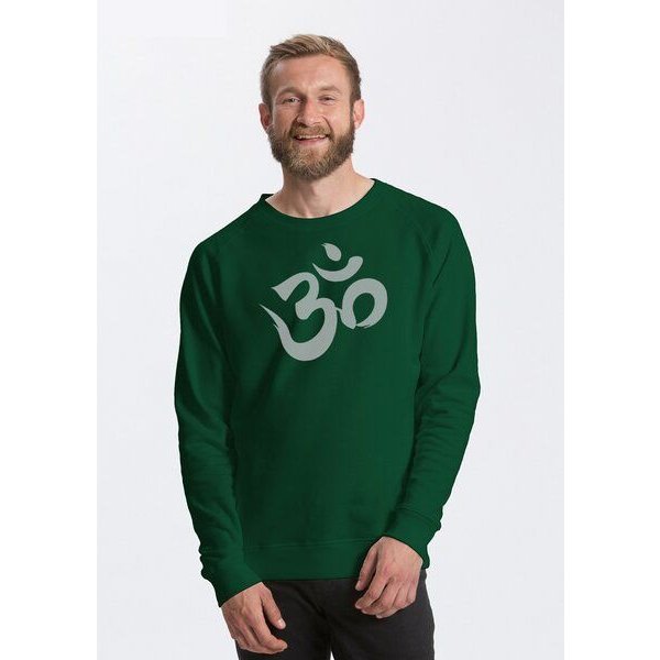 Peaces.bio - handbedruckte Biomode Bio Herren Sweatshirt Om