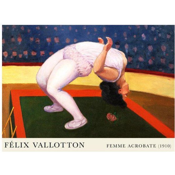 Photocircle Poster / Leinwandbild - Félix Vallotton: Femme Acrobate (1910)
