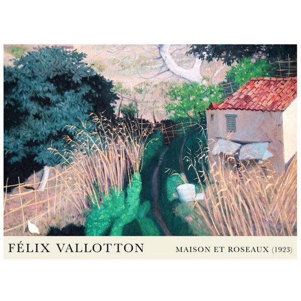 Photocircle Poster / Leinwandbild - Félix Vallotton: Maison et roseaux (1923)