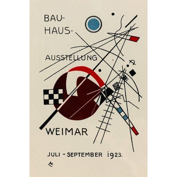 Photocircle Poster / Leinwandbild - Bauhaus Ausstellung Vintage Poster