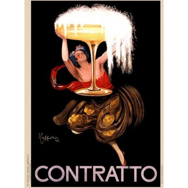 Photocircle Wandbild / Kunstdruck / Poster / Leinwand - Leonetto Cappiello: Contratto