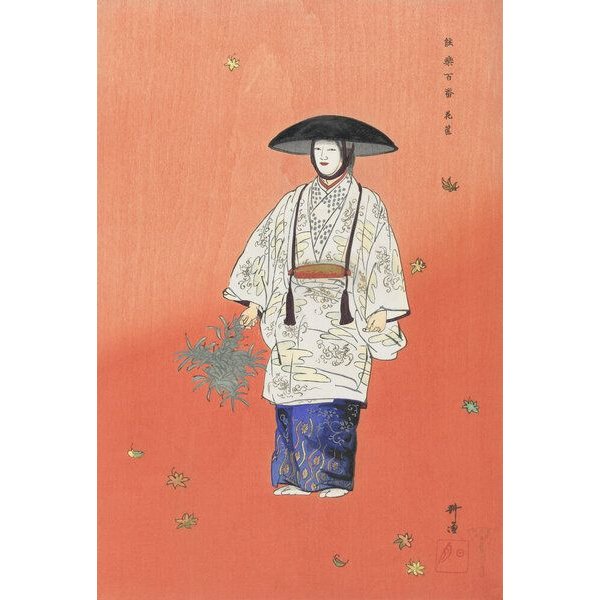Photocircle Poster / Leinwandbild - Kogyo Tsukioka: Schauspieler in No Play Hanagatami
