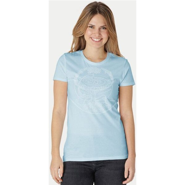 Peaces.bio - handbedruckte Biomode Bio-Damen-T-Shirt "Weltenesche"
