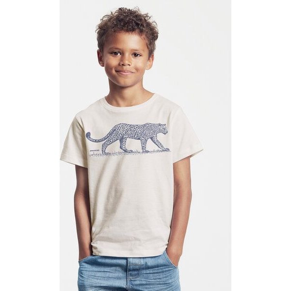 Peaces.bio - handbedruckte Biomode Bio-Kinder T-Shirt Leopard