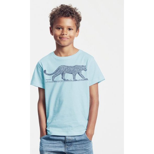 Peaces.bio - handbedruckte Biomode Bio-Kinder T-Shirt Leopard