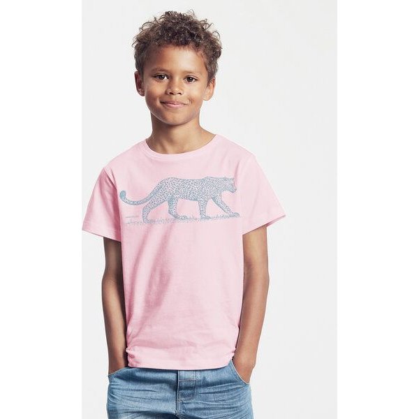 Peaces.bio - handbedruckte Biomode Bio-Kinder T-Shirt Leopard