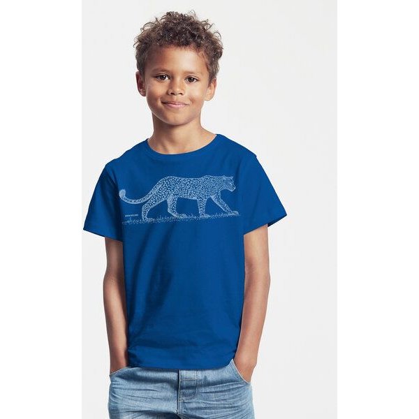 Peaces.bio - handbedruckte Biomode Bio-Kinder T-Shirt Leopard