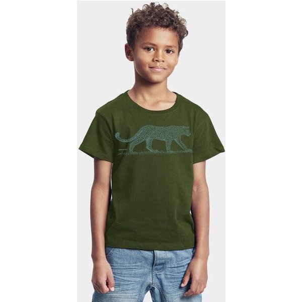 Peaces.bio - handbedruckte Biomode Bio-Kinder T-Shirt Leopard