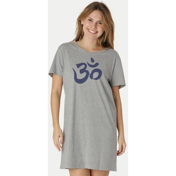Peaces.bio - handbedruckte Biomode Longshirt "Om" Damen