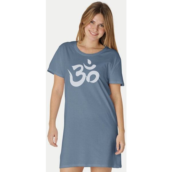Peaces.bio - handbedruckte Biomode Longshirt "Om" Damen