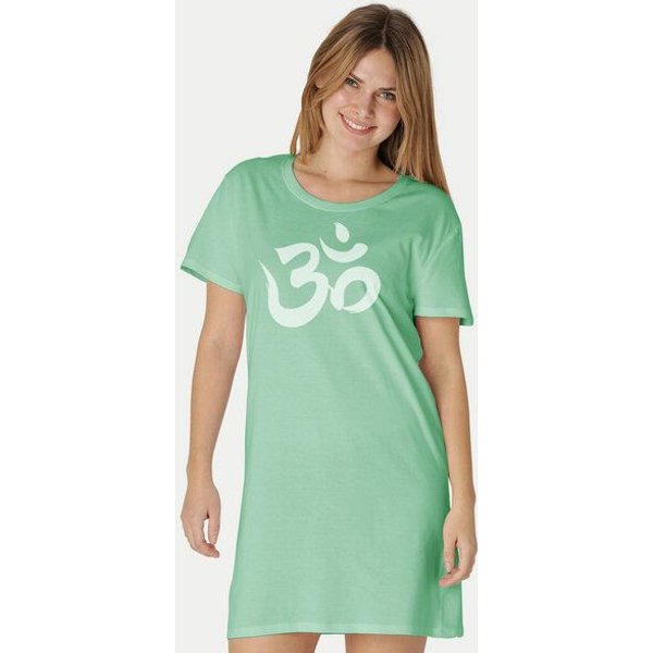 Peaces.bio - handbedruckte Biomode Longshirt "Om" Damen