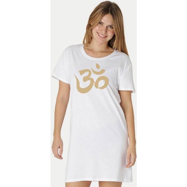 Peaces.bio - handbedruckte Biomode Longshirt "Om" Damen