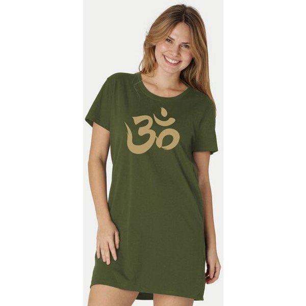 Peaces.bio - handbedruckte Biomode Longshirt "Om" Damen